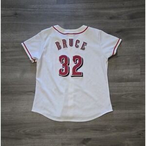 Vintage Majestic Cincinnati Reds Jay Bruce #32 MLB Baseball Jersey Youth Large